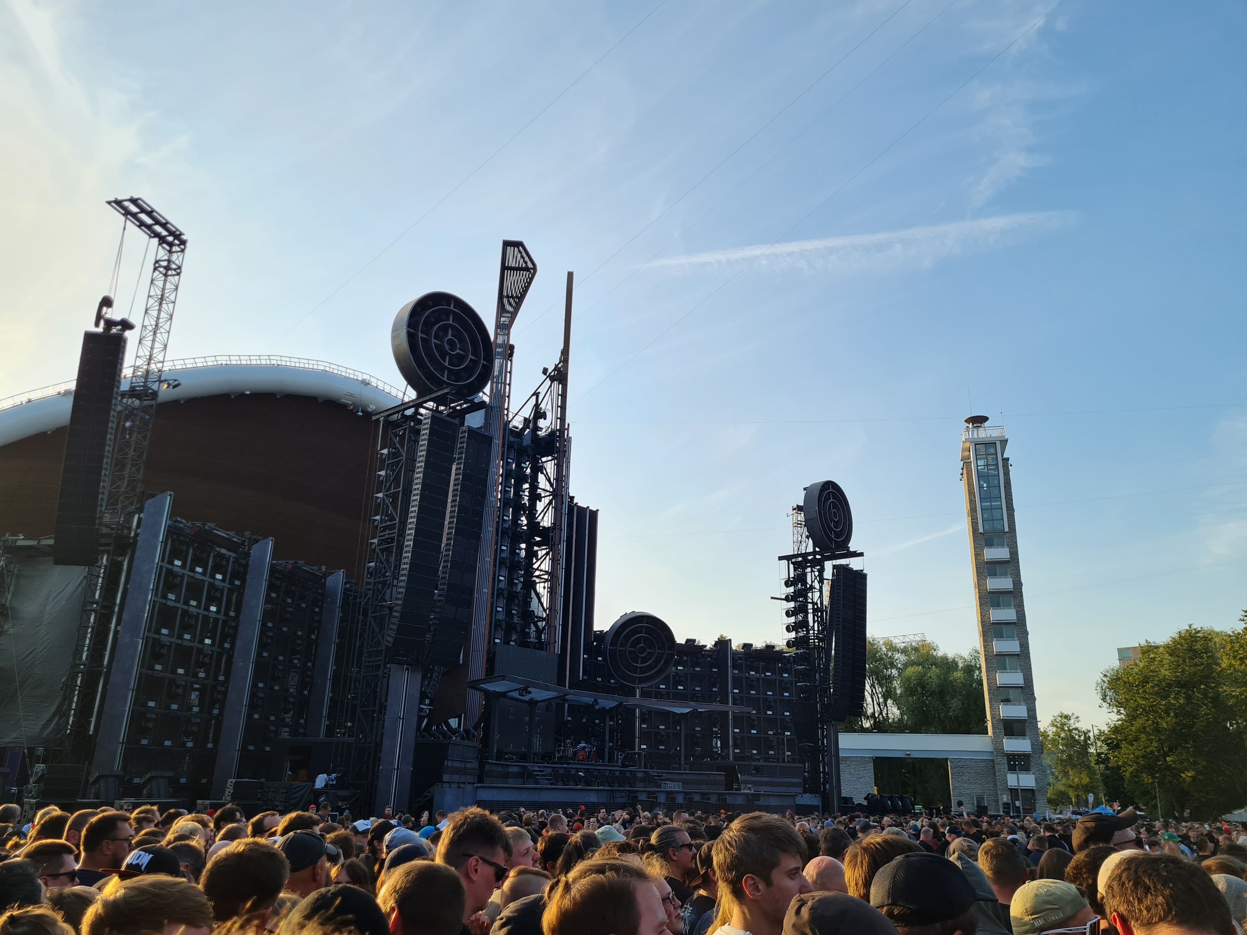 The stage of the concert in Tallinn